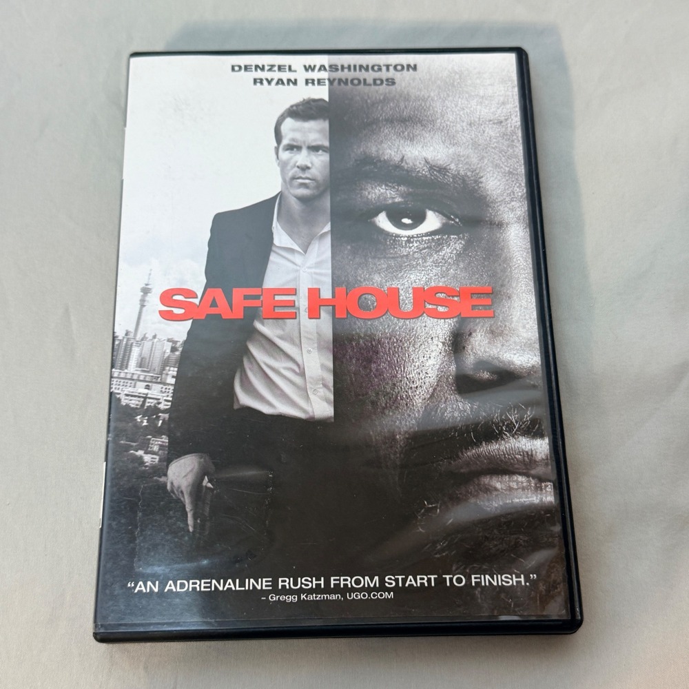 Safe House DVD Denzel Washington Ryan Reynolds Action Thriller Movie 61118806
